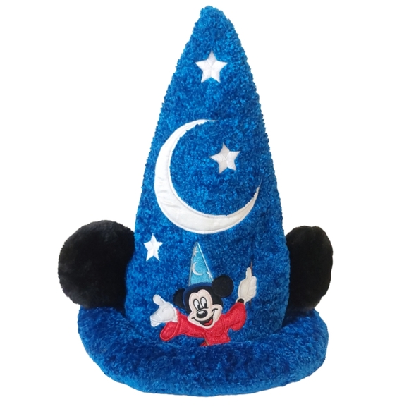 Disney Parks Mickey Mouse Blue Fantasia Sorcerer Hat Collectible Memorabilia - Picture 1 of 8